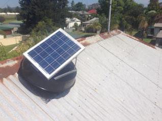 Metal roof heat removal